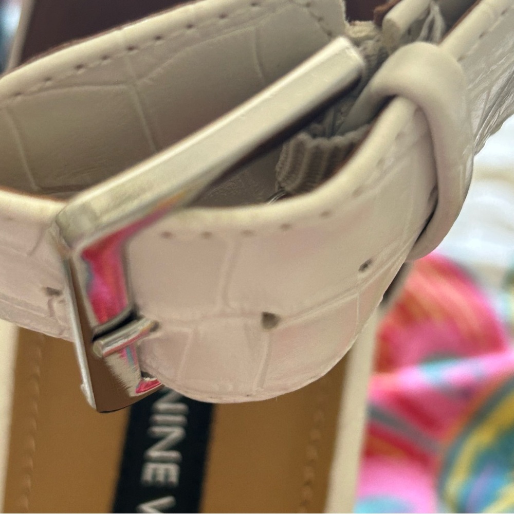NINE WEST SANDALS NWT 8.5M🤍🩷 - Picture 8 of 14